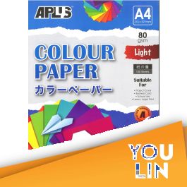 APLUS CP4801 A4 80gm Mix Light Colour Paper 100'S Ast - Card