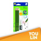 STAEDTLER 118 SBK-4 2B Triangular Exam Set - Green