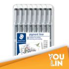 STAEDTLER 308 SB8 Pigment Liner Set of 8's