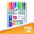 STAEDTLER 334 SB10 Triplus Fineliner Set of 10 Colors