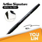 Artline EKSG-400RF Signature Roller Ball Refill 0.7mm - Black