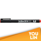 Artline 854 Ohp Permanent Marker Pen 1.0mm - Red