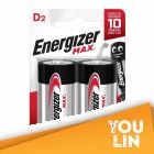 Energizer E95BP2 D Battery 2pc Card