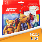 Astar CP-102 24C Colour Pencil - Long