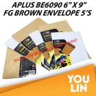 APLUS BE6090 6" X 9" FG Brown Envelope 5'S