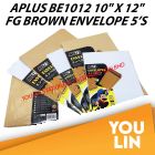 APLUS BE1012 10" X 12" FG Brown Envelope 5'S