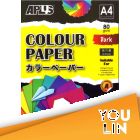 APLUS CP4602 A4 80gm Mix Dark Colour Paper 30'S Asst