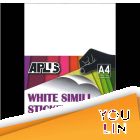 APLUS A4 White Simili Sticker 100'S