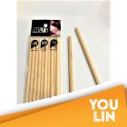 APLUS Round Wood Stick 12cm 10pcs - Plain