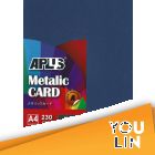 APLUS A4 230gm Metallic Card - (11) D.Blue 5'S