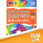 APLUS CP4910 A4 80gm Asst 10c Mix Dark & Cyber Paper 100'S