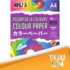 APLUS CP4905 A4 80gm Asst 10c Mix Dark & Cyber Paper 50'S