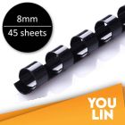 APLUS 8MM Binding Comb - Black 100'S