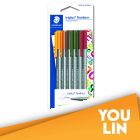 STAEDTLER 334 SBK6-1 Triplus Fineliner Set of 6 Colors (Earthia)