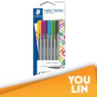 STAEDTLER 334 SBK6-3 Triplus Fineliner Set of 6 Colors (Oceana)