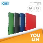 CBE 2D635 A4 2D PVC Ring File 25MM