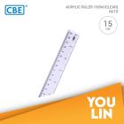 CBE RC15 Acrylic Ruler 15CM - Clear