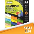 APLUS A4 160gm Diamond Card 100'S - Cyber Colour