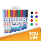 Artline 700 Permanent Marker Pen 0.7mm 10 Colour