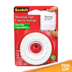 SCOTCH 124-10M MOUNTING TAPE - 24MM X 10M