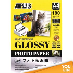 APLUS GLOSSY PAPER GP-4180 A4 180GSM 100'S