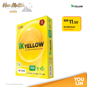 IK Yellow 70gsm A4 Paper - 500's/ream