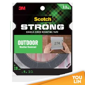 SCOTCH 411-M19 MOUNTING TAPE - OUTDOOR 19MM X 4M