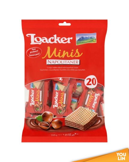 LOACKER MINIS (NAPOLITANER) WAFER BISCUITS 200GM (20'S/PKT)