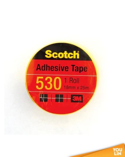 Scotch 530 Cellulose Tape 18mm x 25m (1" Core)