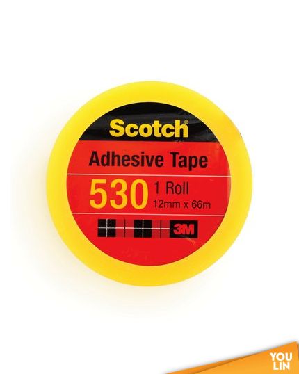 Scotch 530 Cellulose Tape 12mm x 66m (3" Core)