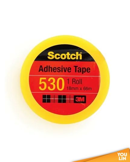 Scotch 530 Cellulose Tape 18mm x 66m (3" Core)