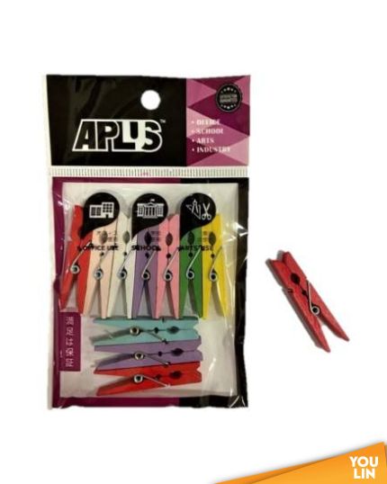 APLUS Mini Clip Large 4.8cm 10pcs - Colour