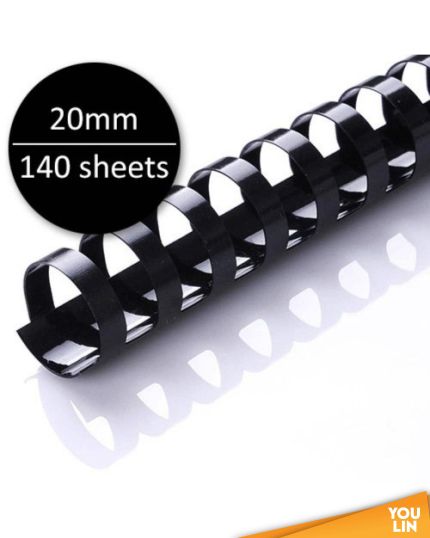 APLUS 20mm Binding Comb - Black 100'S