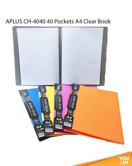 APLUS CH-4040 A4 Clear Book 40'S