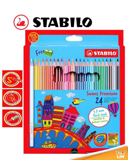 STABILO 1869B 24C Colour Pencil (L)