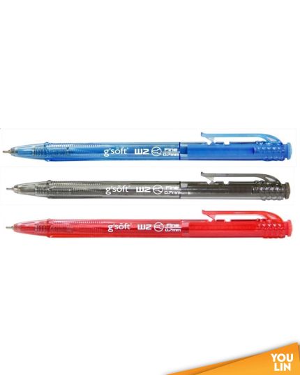 G'Soft W2 0.7MM Retract Ball Pen