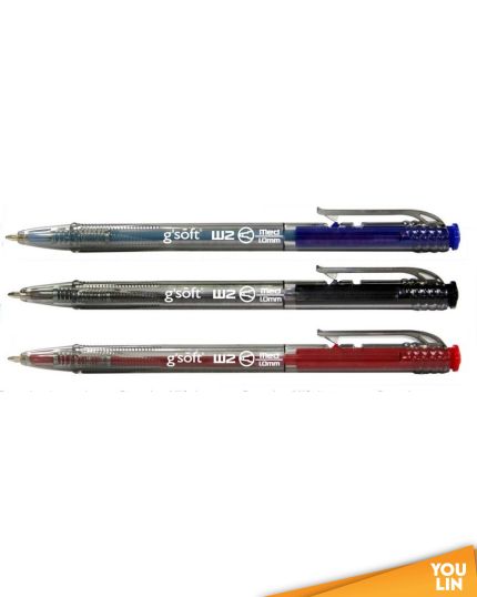 G'Soft W2 1.0MM Retract Ball Pen