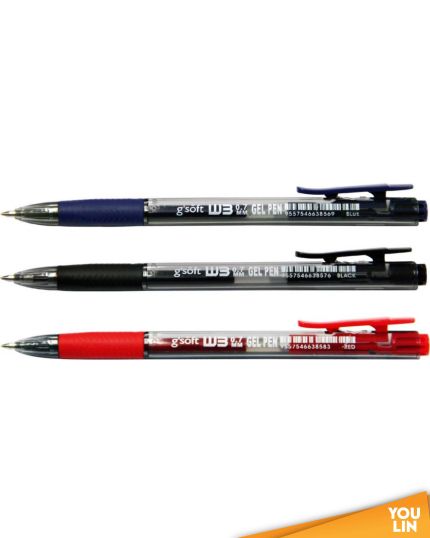 G'Soft W3 0.7MM Retract Gel Pen