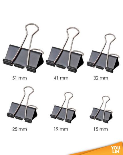 APLUS BC-0060 60mm Binder Clip 6pc/box