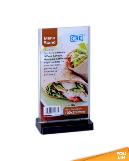 CBE Menu Stand Flat Shape (280)