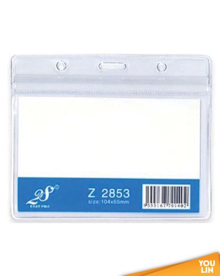 East-File 2853Z Name Badge With Plastic Zip