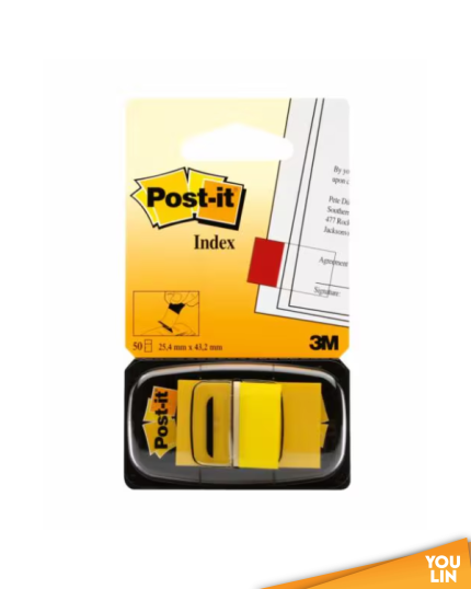 3M Post it Tape Flags 680-5 (Yellow)