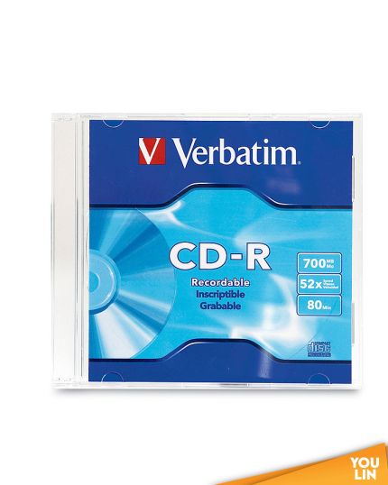 Verbatim CD-R 52X With Slim Case