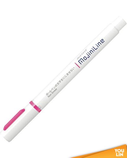 Zebra WKS22-P Justfit Mojiniline Highlighter - Pink