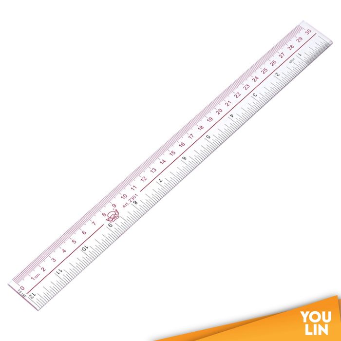 Transparent Plastic Ruler 8011 30CM (12")