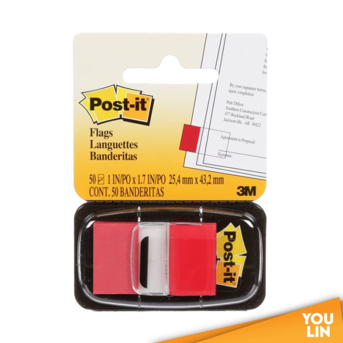 3M Post it Tape Flags 680-1 (Red)