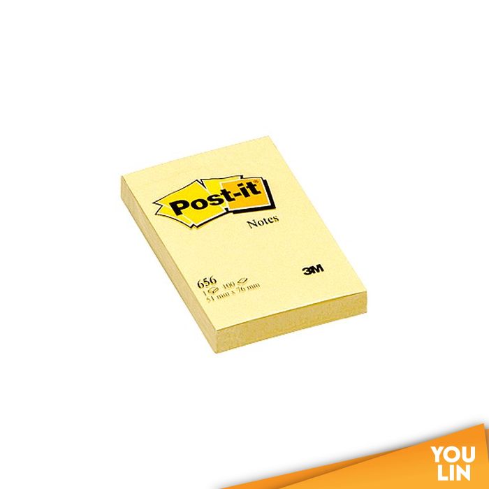 3M 656E (1.81'' x 3'') Yellow Post It Note / Sticky Notes (Promo)