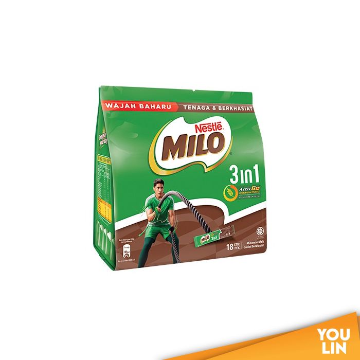 MILO ACTIV-GO 3 IN 1 - STICK PACK (14'Sx33G)