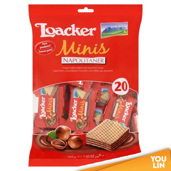 LOACKER MINIS (NAPOLITANER) WAFER BISCUITS 200GM (20'S/PKT)