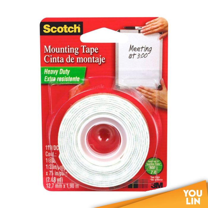 SCOTCH 124-10M MOUNTING TAPE - 24MM X 10M